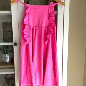Crewcuts Everyday neon pink ruffle dress